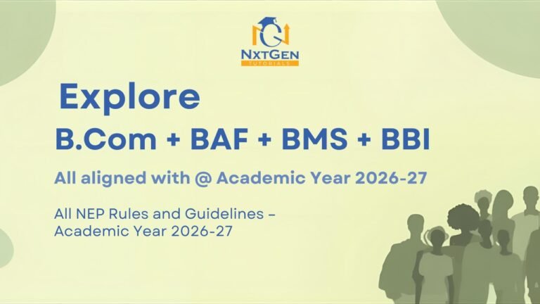 B.Com, BAF, BMS & BBI